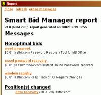 Smart Bid Manager 1.0 screenshot. Click to enlarge!