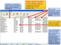 Smart Email Verifier 3.51 screenshot. Click to enlarge!