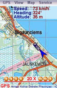 SmartComGPS for UIQ 1.02 screenshot. Click to enlarge!