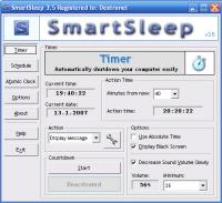 SmartSleep 3.62 screenshot. Click to enlarge!