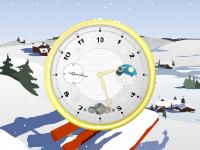 Snowy Clock ScreenSaver 2.3 screenshot. Click to enlarge!