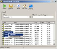 SoftPerfect File Recovery 1.2 screenshot. Click to enlarge!