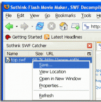 Sothink SWF Catcher for Firefox - Free 1.3.2 screenshot. Click to enlarge!