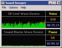 Sound Snooper 1.3.2 screenshot. Click to enlarge!