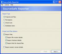 SourceSafe Reporter 2.1 screenshot. Click to enlarge!