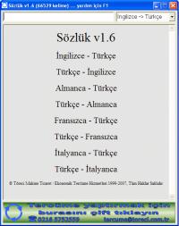 Sozluk 1.6 screenshot. Click to enlarge!