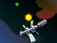 Space Clock ScreenSaver 2.3 screenshot. Click to enlarge!