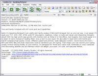 Speaking Notepad 5.2 screenshot. Click to enlarge!