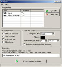 Spews 1.0.7.1 screenshot. Click to enlarge!