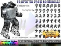 Spriteforge 3D 2 2D Spriteset Renderer E1.5:R1.6 screenshot. Click to enlarge!