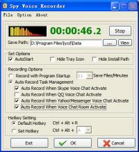 Spy Voice Recorder 3.24 screenshot. Click to enlarge!