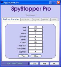 SpyStopper Pro 5.0D screenshot. Click to enlarge!