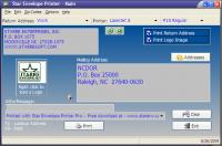 Star Envelope Printer Pro 5.30 screenshot. Click to enlarge!