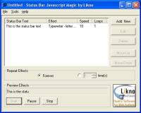 Status Bar Javascript Magic 1.0 screenshot. Click to enlarge!