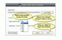 Stellar Audio Video Converter 1.0.0 screenshot. Click to enlarge!