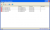 SterJo Opera Passwords 1.3 screenshot. Click to enlarge!