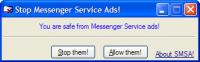 Stop Messenger Service Ads! 1.0 screenshot. Click to enlarge!
