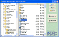 Strong File Encryption Decryption 1.0 screenshot. Click to enlarge!