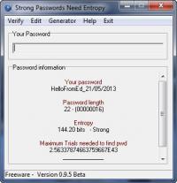Strong Passwords Need Entropy (S.P.N.E.) 12.0 screenshot. Click to enlarge!