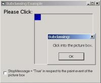Subclassing ActiveX 1.0 screenshot. Click to enlarge!