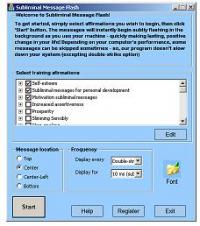 Subliminal Hypnosis 2.1 screenshot. Click to enlarge!