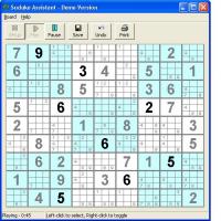 Sudoku Assistant 1.00 screenshot. Click to enlarge!