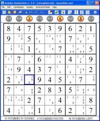 Sudoku Assistenten 2.0.2 screenshot. Click to enlarge!