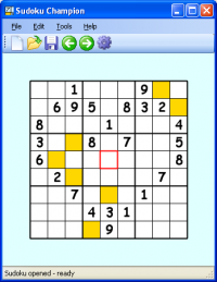 Sudoku Champion 1.1 screenshot. Click to enlarge!