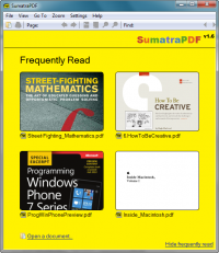 SumatraPDF 3.1.2 screenshot. Click to enlarge!
