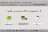 Super DVD + Video to iPod Converter 5.2 screenshot. Click to enlarge!