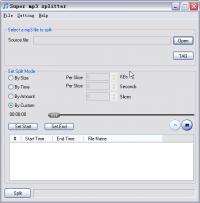 Super MP3 Splitter 1.6.1 screenshot. Click to enlarge!