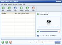Super Video to WMA Converter 1.00 screenshot. Click to enlarge!