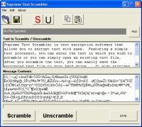 Supreme Text Scrambler 1.21 screenshot. Click to enlarge!