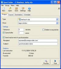 SyncFolder 2.4 screenshot. Click to enlarge!