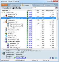 System Explorer Portable 6.4.2.5342 screenshot. Click to enlarge!