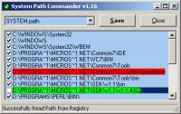 System Path Commander 1.31 screenshot. Click to enlarge!