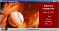 T-Minus Baseball Countdown 6.0 screenshot. Click to enlarge!