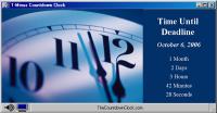 T-Minus Deadline Countdown 6.0 screenshot. Click to enlarge!