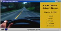T-Minus Drivers License Countdown 6.0 screenshot. Click to enlarge!