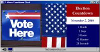 T-Minus Election Day Countdown 6.0 screenshot. Click to enlarge!
