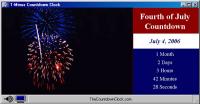 T-Minus Fourth of July Countdown 6.0 screenshot. Click to enlarge!