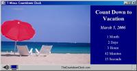 T-Minus Vacation Countdown 6.0 screenshot. Click to enlarge!