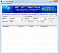 TCP Port Forwarding 1.1.4 screenshot. Click to enlarge!