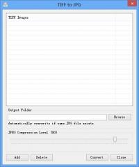 TIFF to JPG 1.0 screenshot. Click to enlarge!