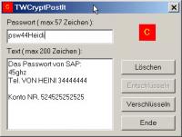 TWCryptPostIt 1.0 screenshot. Click to enlarge!