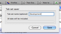 Tab set saver 0.9 screenshot. Click to enlarge!