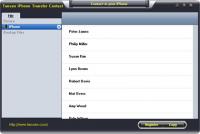 Tansee iPhone Contact Backup 1.0.0.0 screenshot. Click to enlarge!