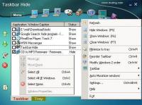 Taskbar Hide - hide windows program 1.6.1 screenshot. Click to enlarge!