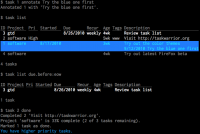 Taskwarrior 2.5.1 screenshot. Click to enlarge!