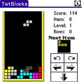 TetBlocks for PALM 1.1 screenshot. Click to enlarge!